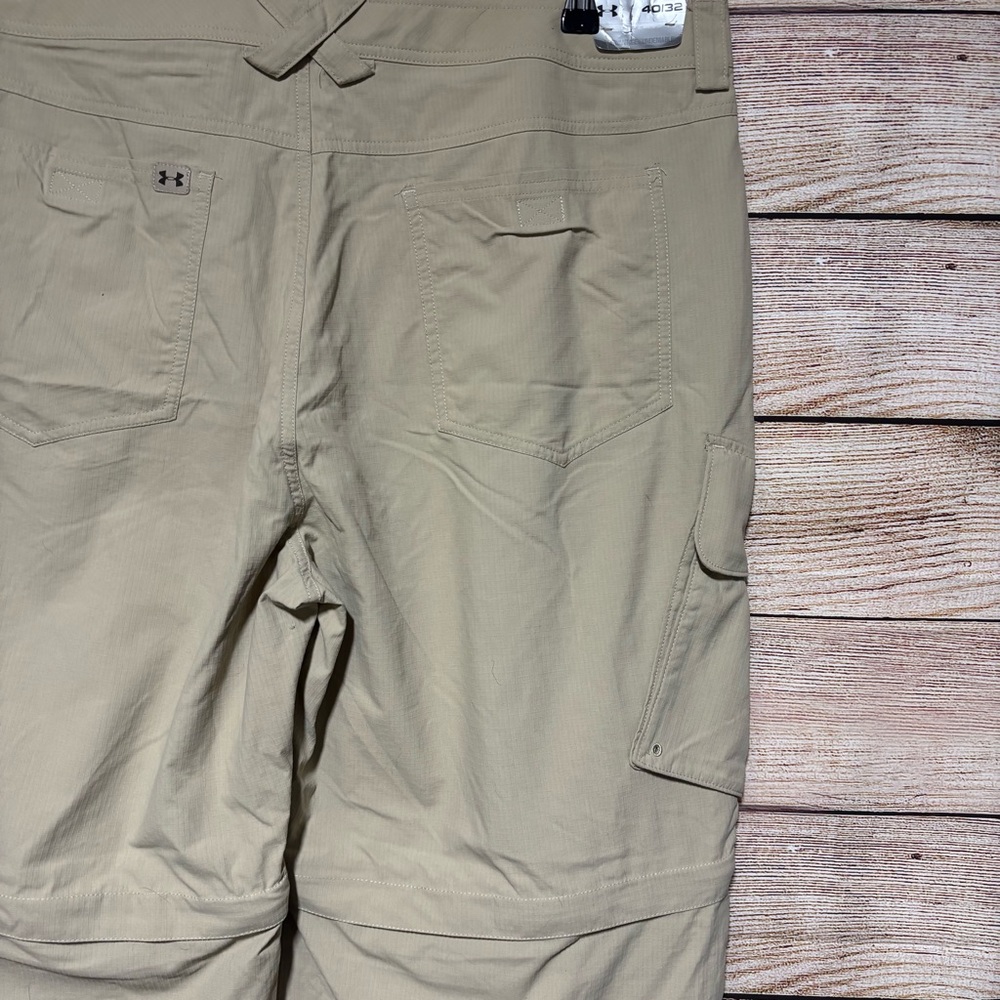 Under Armour Men’s Khaki‎ Cargo Zip-Off Pants - Picture 9 of 12